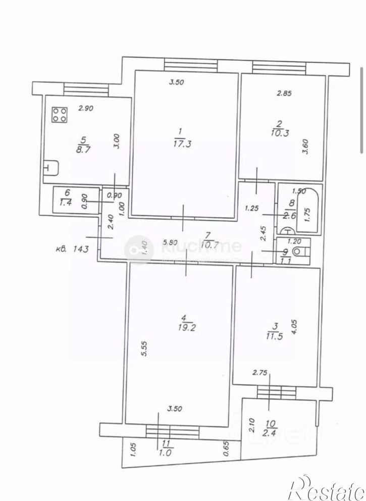 4-комн квартира ул Академика Завойского, 2,  д. 2
