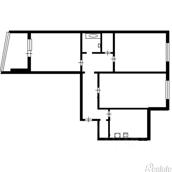 3-комн квартира ул Лукина, 2/15,  д. 2/15