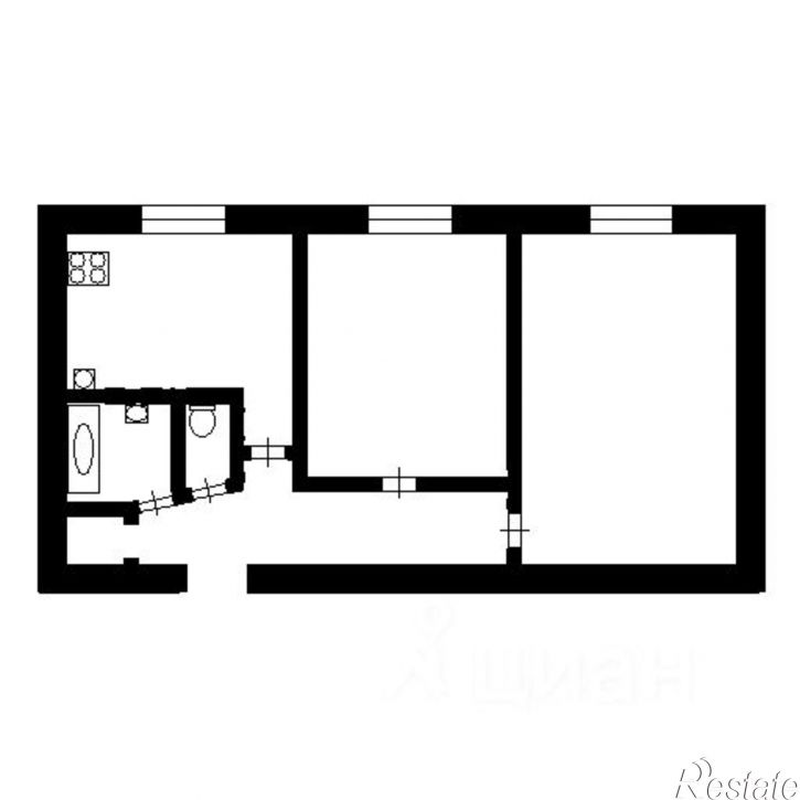2-комн квартира улица Гарифьянова, 38,  д. 38