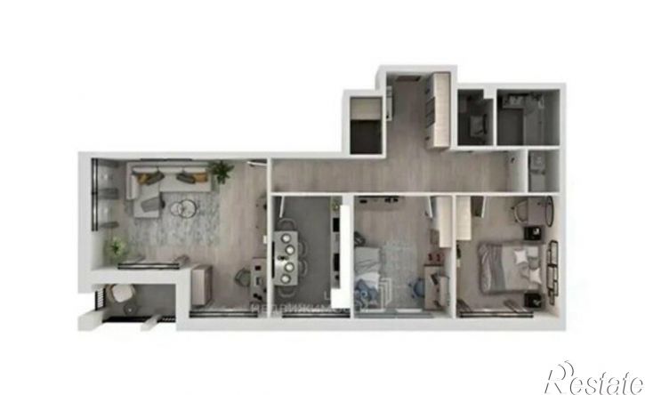 3-комн квартира ул Герцена, 85,  д. 85