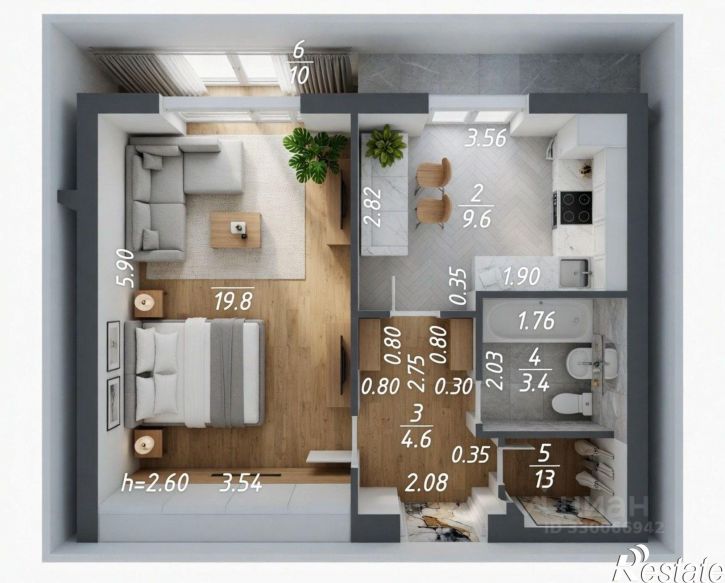 1-комн квартира улица Ноксинский Спуск, 5,  д. 5