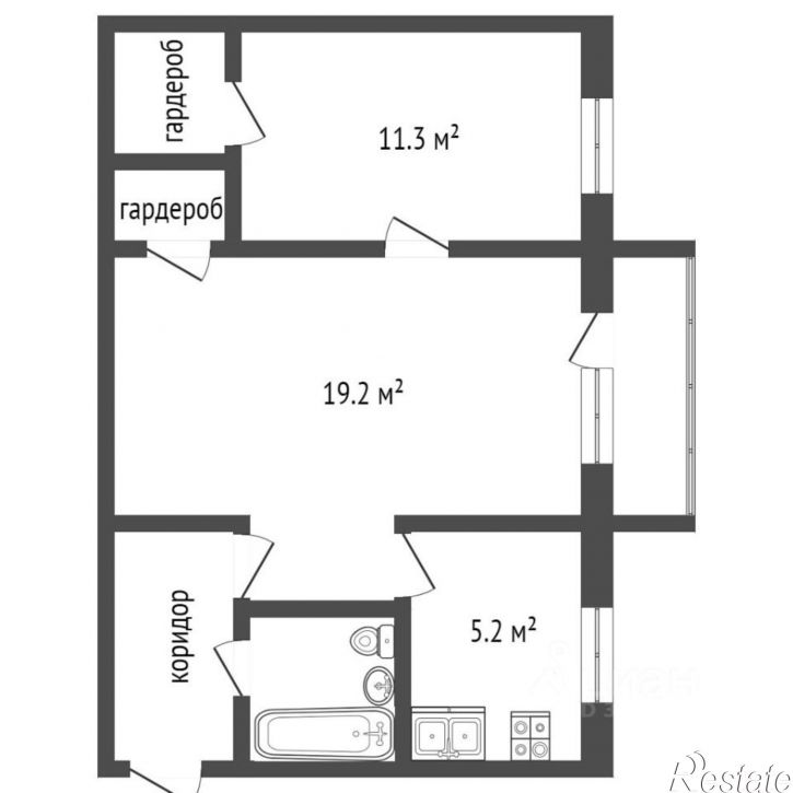 2-комн квартира Шоссейная улица, 15А,  д. 15А