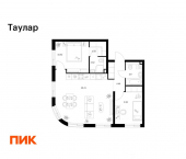 2-комн, 63 кв м, этаж 14/24 ул Хади Такташа, 135
