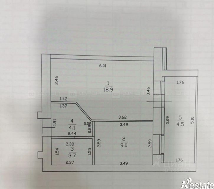 1-комн квартира Даурская улица, 48А,  д. 48А
