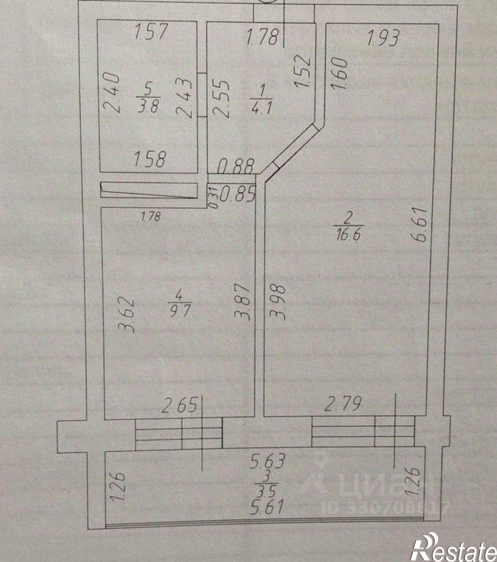 1-комн квартира улица Рауиса Гареева, 102 к1,  д. 102 к1