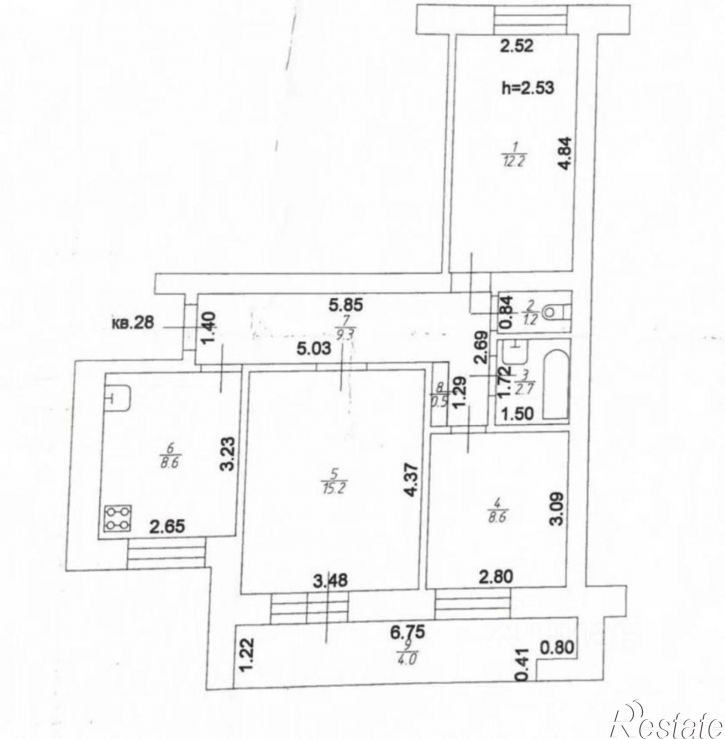 3-комн квартира улица Кутузова, 10,  д. 10