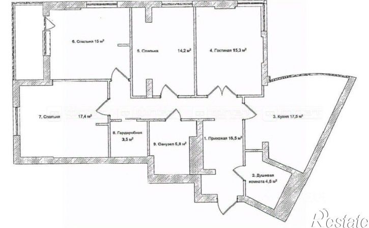 4-комн квартира улица Гастелло, 7,  д. 7