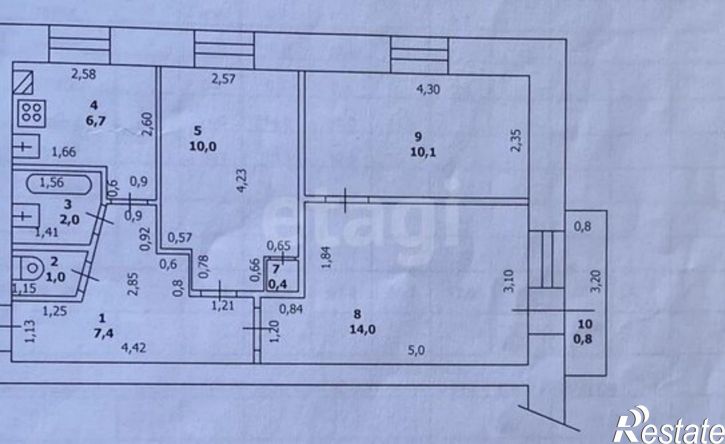 3-комн квартира ул Чехова, 4В,  д. 4В