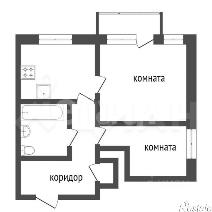 2-комн квартира улица 25-го Октября, 6,  д. 6