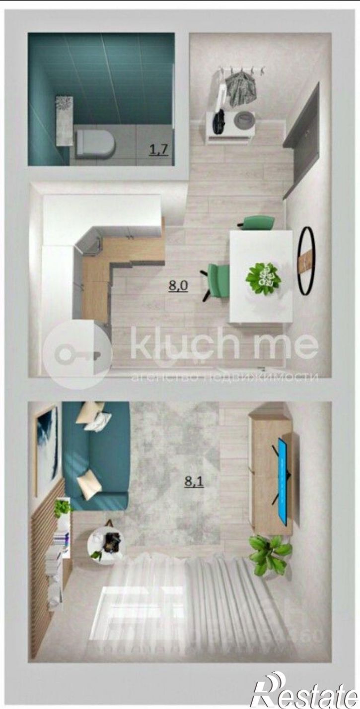 1-комн квартира улица Патриса Лумумбы, 57,  д. 57