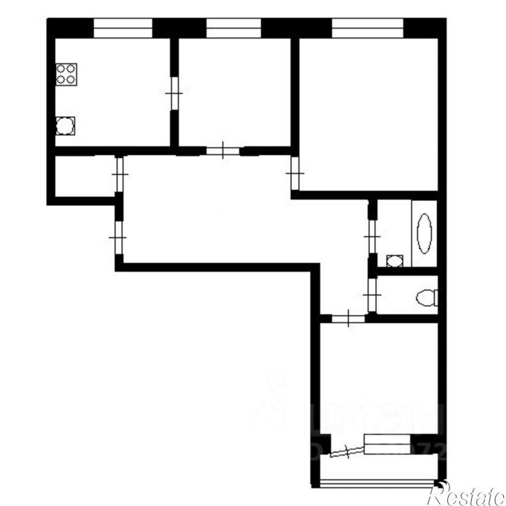 2-комн квартира пр-кт Ямашева, 29,  д. 29
