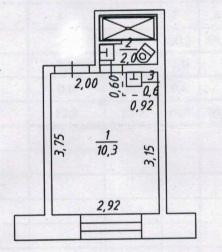 1-комн квартира ул. Нариманова, дом 66а