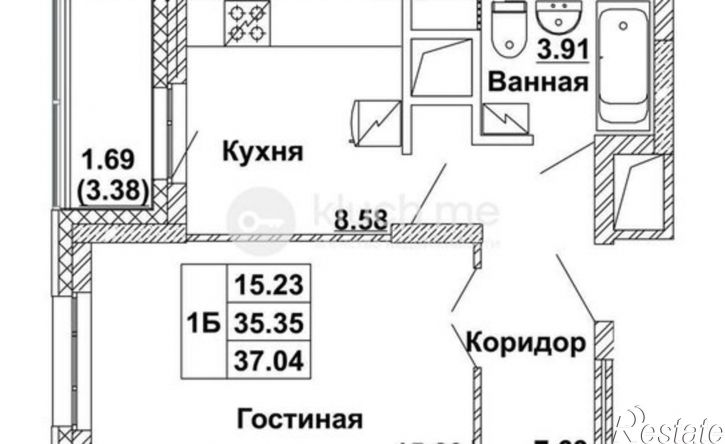 1-комн квартира ул Габдуллы Кариева, 4А 2,  д. 4А 2,  к. 2