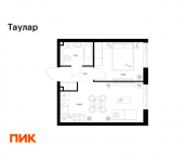 1-комн, 33 кв м, этаж 22/24 ул Хади Такташа, 135