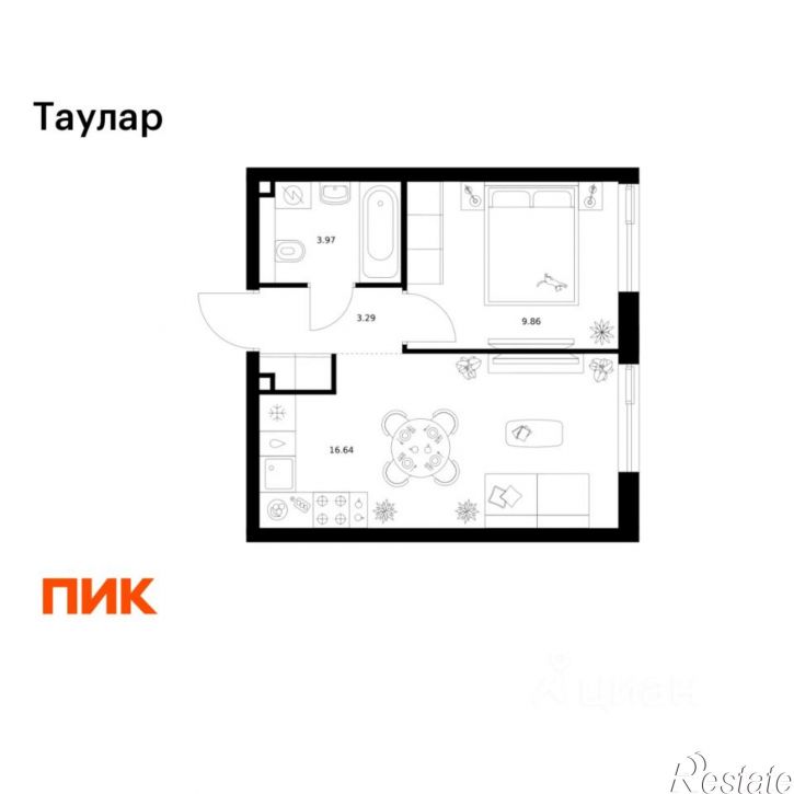 1-комн квартира в новом доме ул Хади Такташа, 135,  д. 135