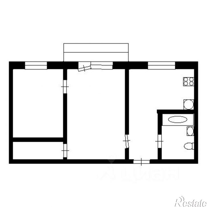 2-комн квартира улица Бондаренко, 34,  д. 34