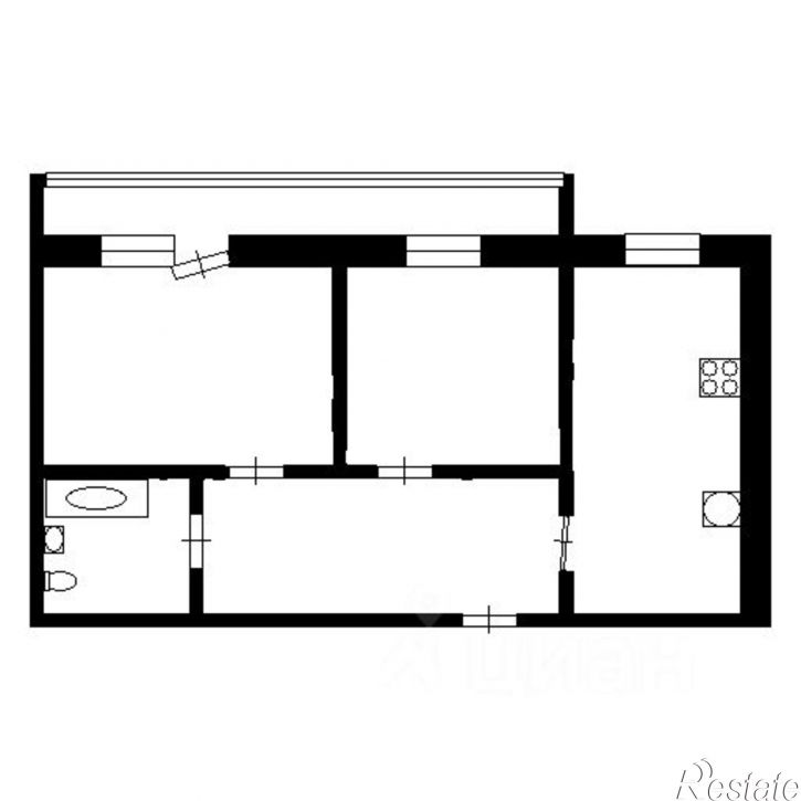 2-комн квартира проспект Альберта Камалеева, 34,  д. 34