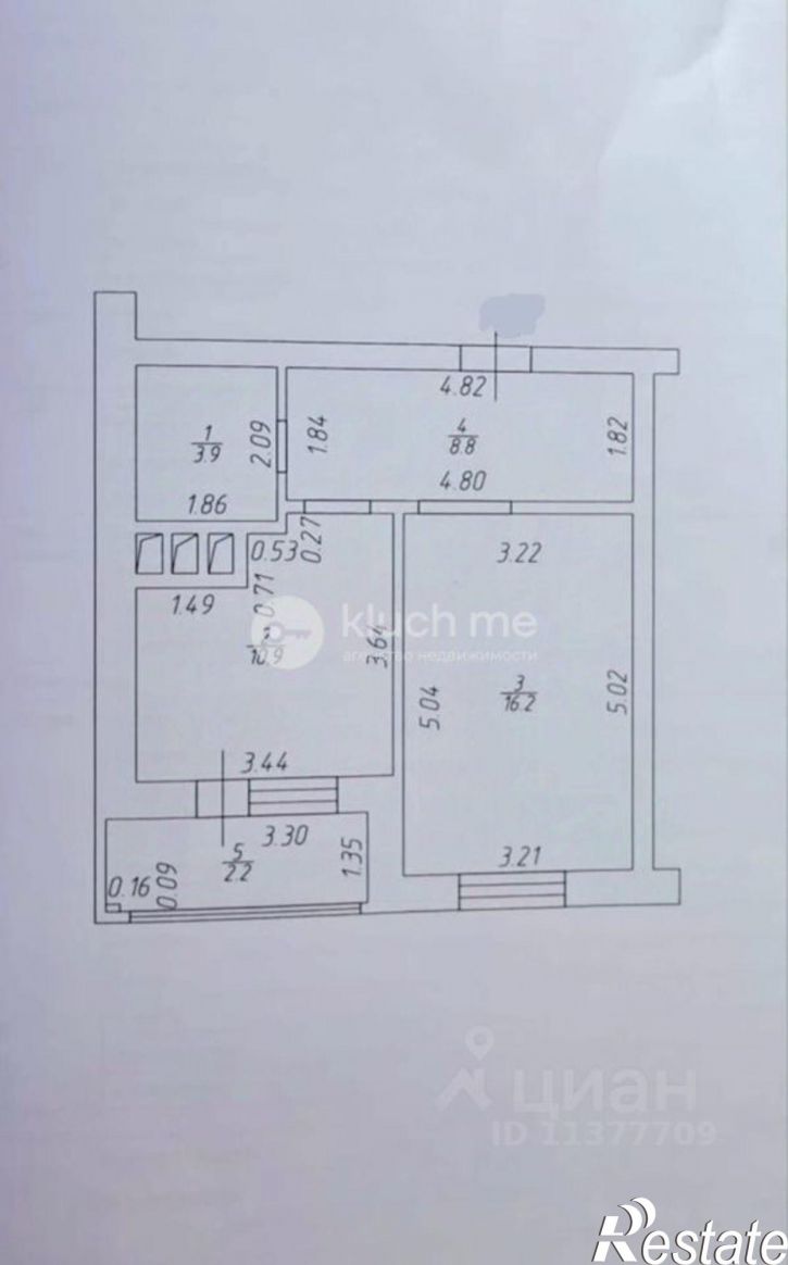 1-комн квартира ул Аделя Кутуя, 110Д 2,  д. 110Д 2,  к. 2