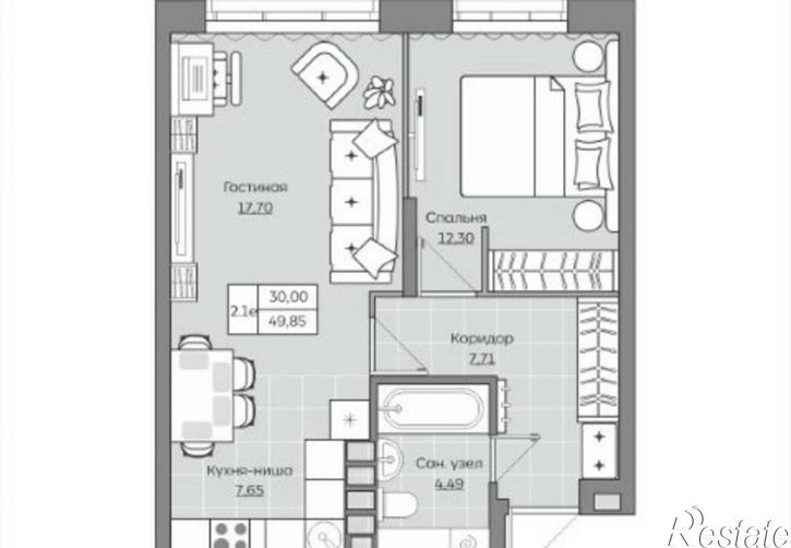 2-комн квартира улица Ярышлар, 8,  д. 8