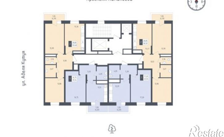 1-комн квартира в новом доме ул Аделя Кутуя, 133,  д. 133