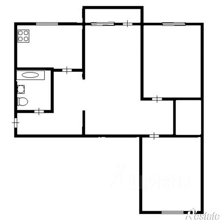 3-комн квартира Волгоградская улица, 37,  д. 37
