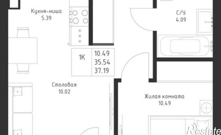 1-комн квартира в новом доме улица Петра Полушкина, 6,  д. 6