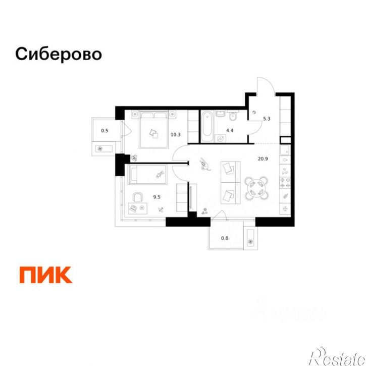 2-комн квартира в новом доме ул Халитова, 4,  д. 4