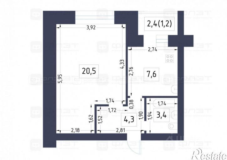 1-комн квартира улица Родины, 31,  д. 31