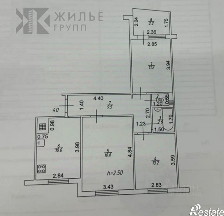3-комн квартира улица Юлиуса Фучика, 83,  д. 83