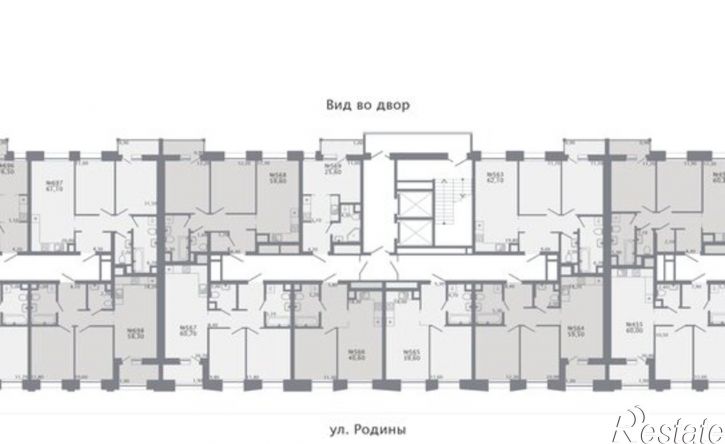 1-комн квартира в новом доме улица Родины, 31,  д. 31