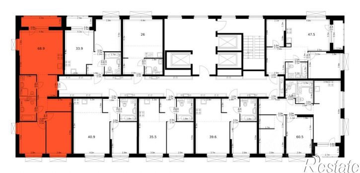 2-комн квартира в новом доме проезд Владимира Шнеппа, 5 к2,  д. 5 к2