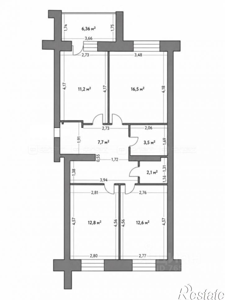 3-комн квартира ул Портовая, 37 2,  д. 37 2,  к. 2