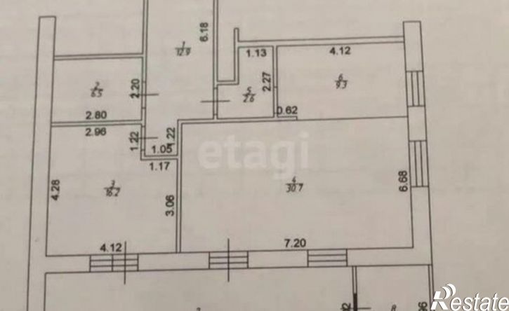 2-комн квартира улица Толстого, 14А,  д. 14А