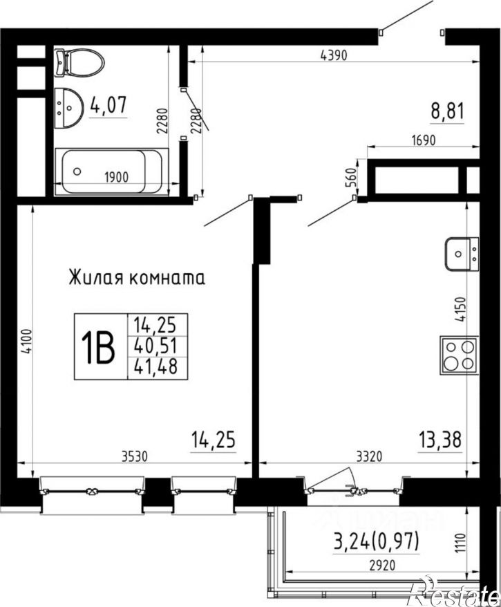 1-комн квартира в новом доме ул Аделя Кутуя, 181,  д. 181