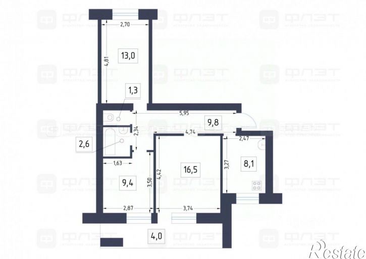 3-комн квартира ул Зур Урам, 10,  д. 10
