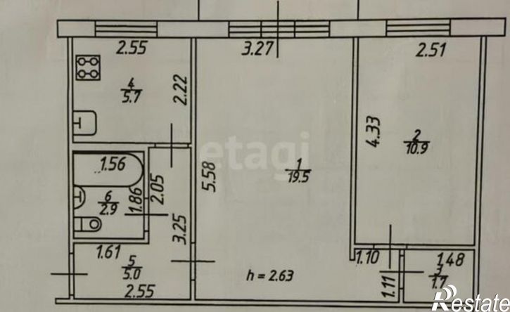 2-комн квартира ул Декабристов, 125,  д. 125