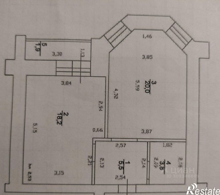 1-комн квартира улица Болотникова, 9,  д. 9