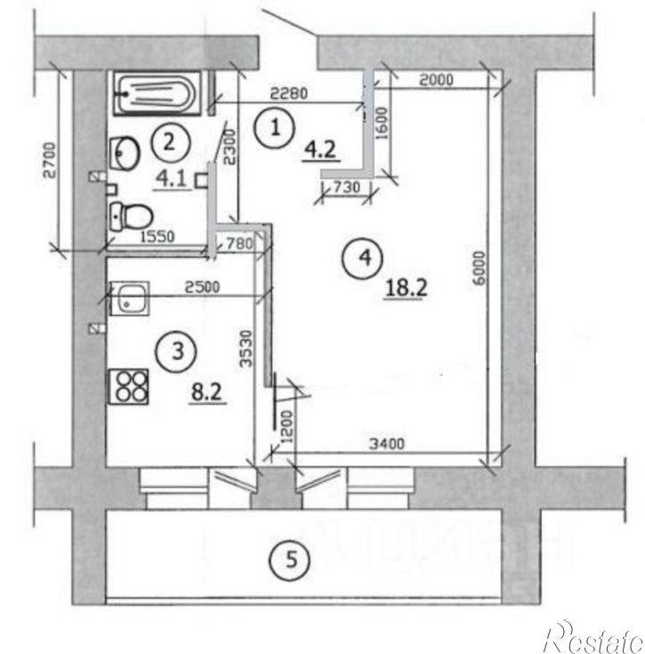 1-комн квартира улица Клары Цеткин, 11,  д. 11