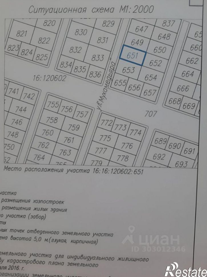 Земельный участок ул Мухамедьяра, 33Б,  д. 33Б