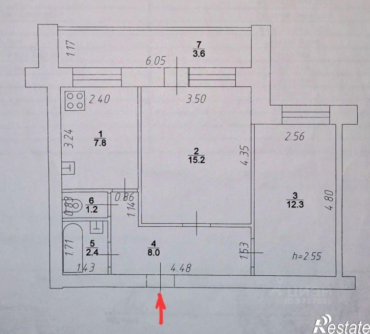 2-комн квартира улица Столярова, 15,  д. 15