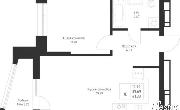 1-комн квартира в новом доме улица Петра Полушкина, 6,  д. 6
