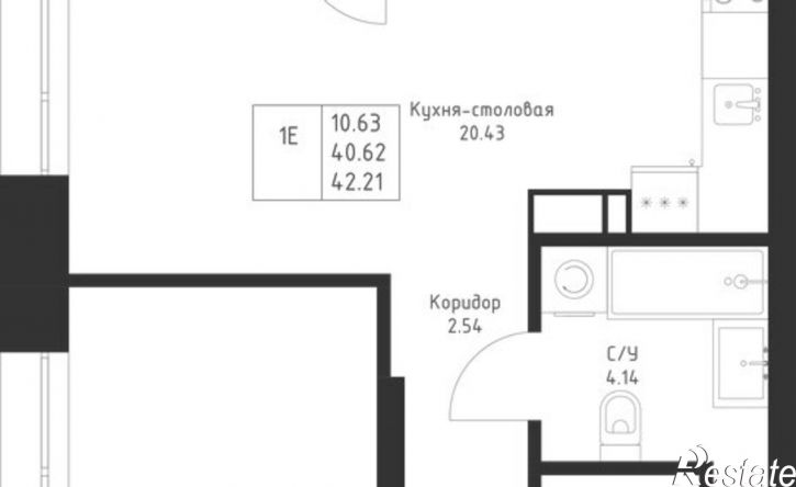 1-комн квартира в новом доме улица Петра Полушкина, 6,  д. 6