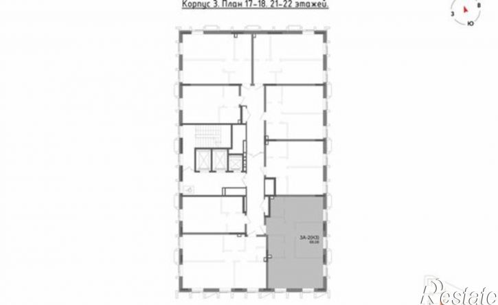 3-комн квартира в новом доме ул Бухарская, 5,  д. 5