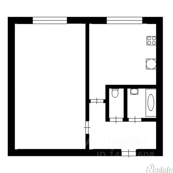 1-комн квартира ул Короленко, 38,  д. 38
