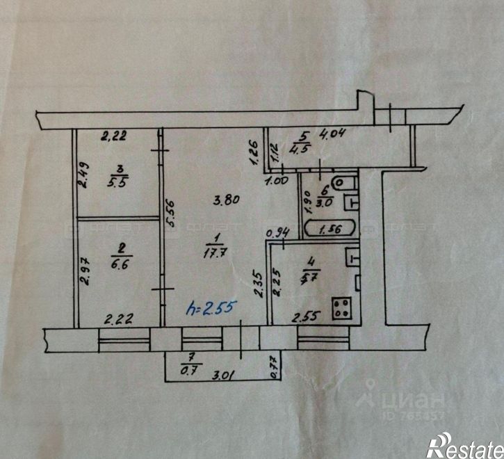 3-комн квартира улица Липатова, 5,  д. 5