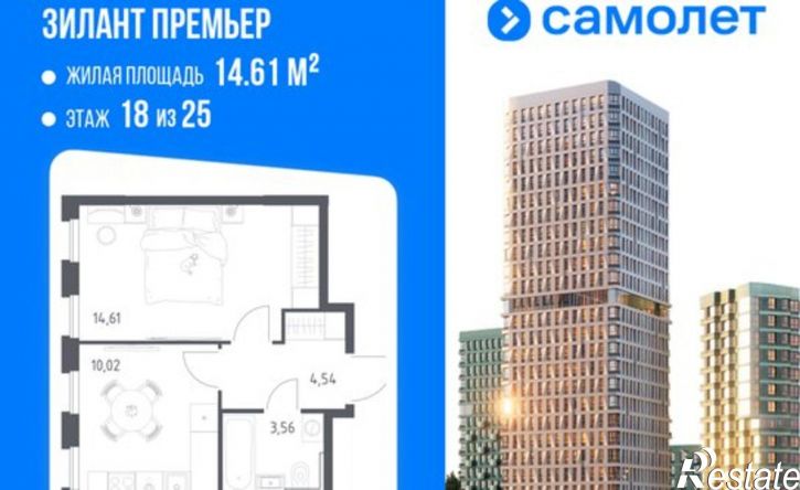 1-комн квартира в новом доме Республика Татарстан (Татарстан), Советский район, жилой массив Дальний, улица Крыло