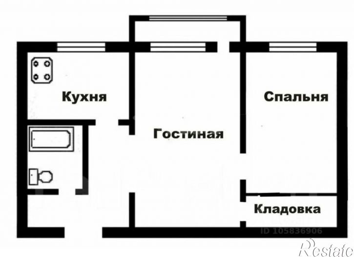 2-комн квартира улица Глазунова, 8 к1,  д. 8 к1