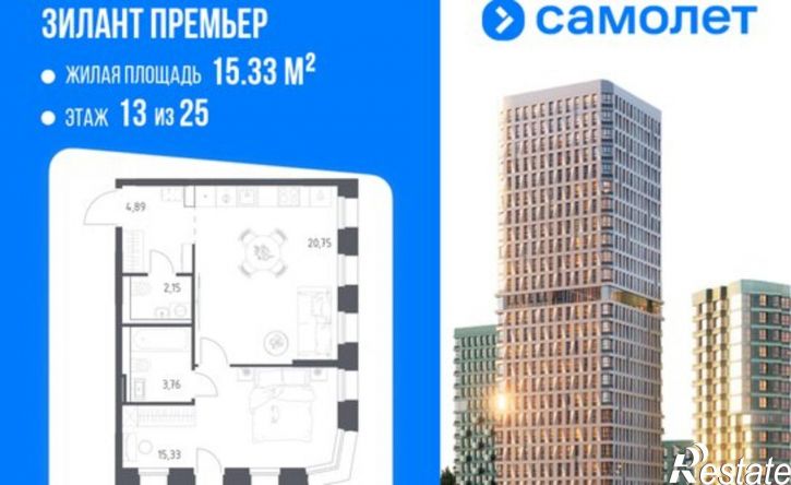 1-комн квартира в новом доме Республика Татарстан (Татарстан), Советский район, жилой массив Дальний, улица Крыло