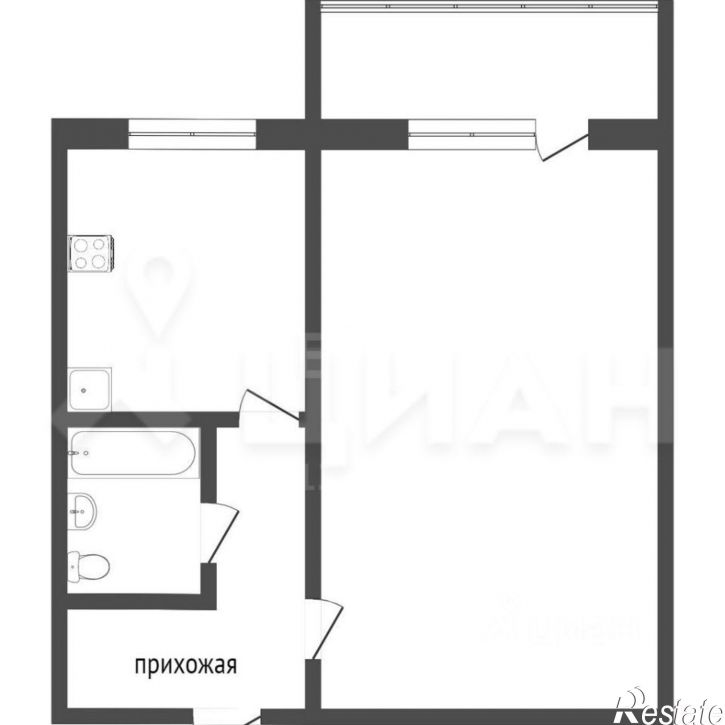 1-комн квартира Магаданская улица, 18Б,  д. 18Б