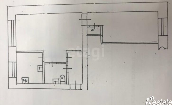 2-комн квартира ул Олега Кошевого, 6,  д. 6